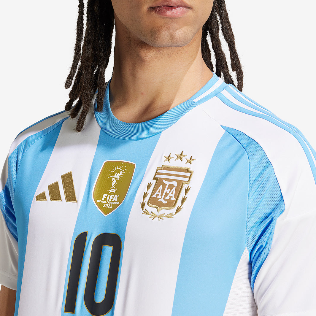 adidas Argentina 2024 Home Shirt with Messi 10