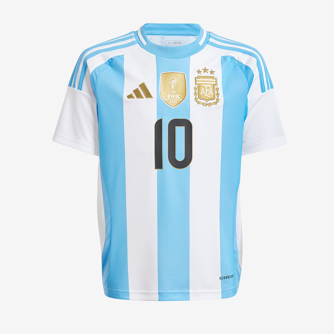 adidas Argentina 2024 Kids Home Shirt with Messi 10