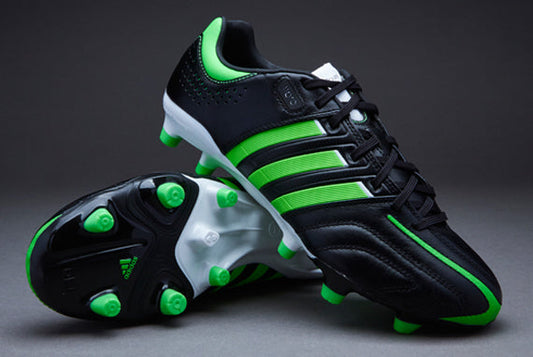 adidas adipure 11Pro TRX FG Boots - Black/Green/White - Black-Green Zest