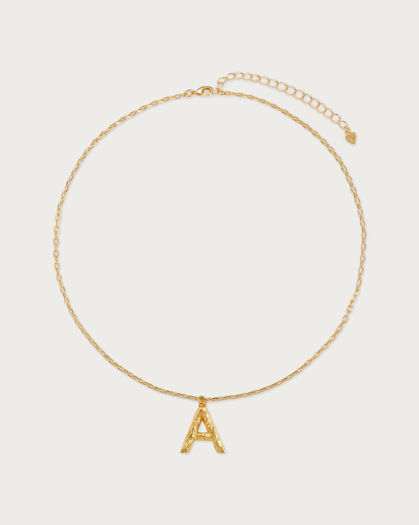 Textured Initial Necklace